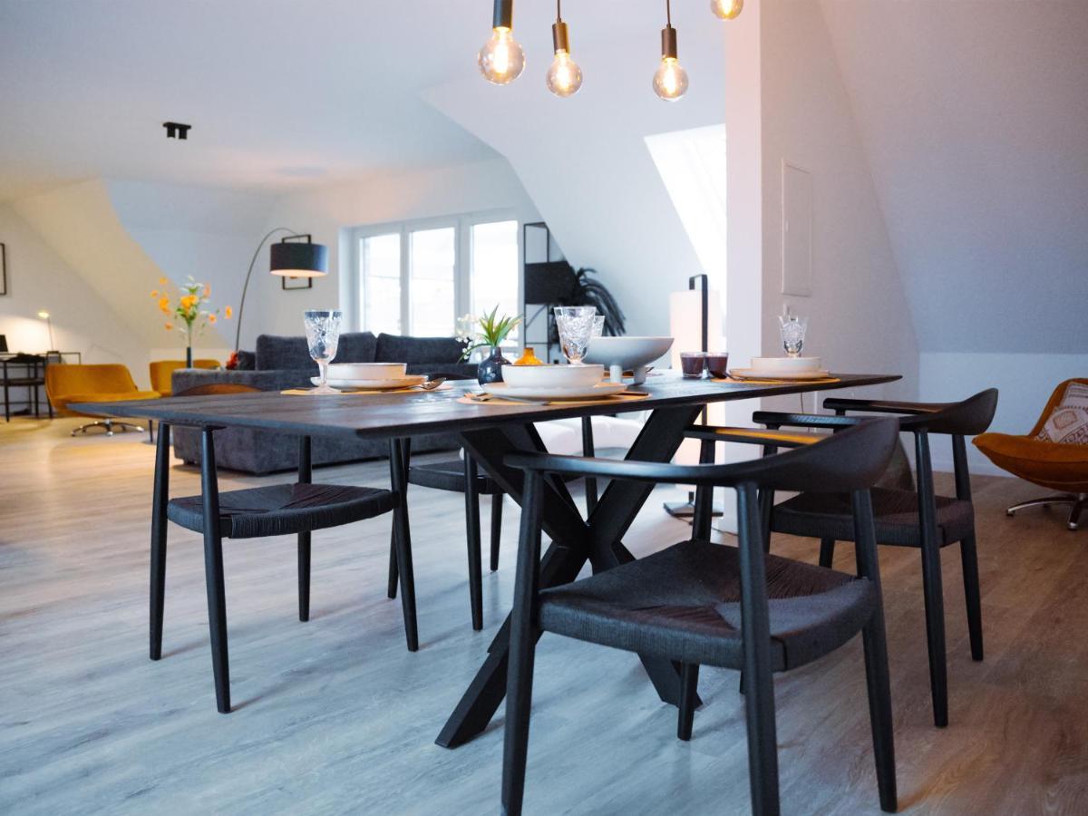 Lio Suite Design Apartment Balkon Terrasse Parken Fur 4 Personen Bad Salzuflen Kültér fotó
