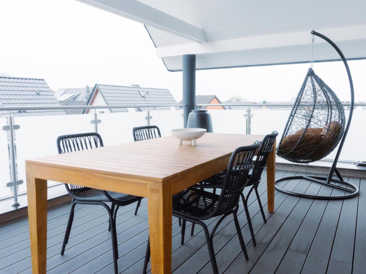 Lio Suite Design Apartment Balkon Terrasse Parken Fur 4 Personen Bad Salzuflen Kültér fotó