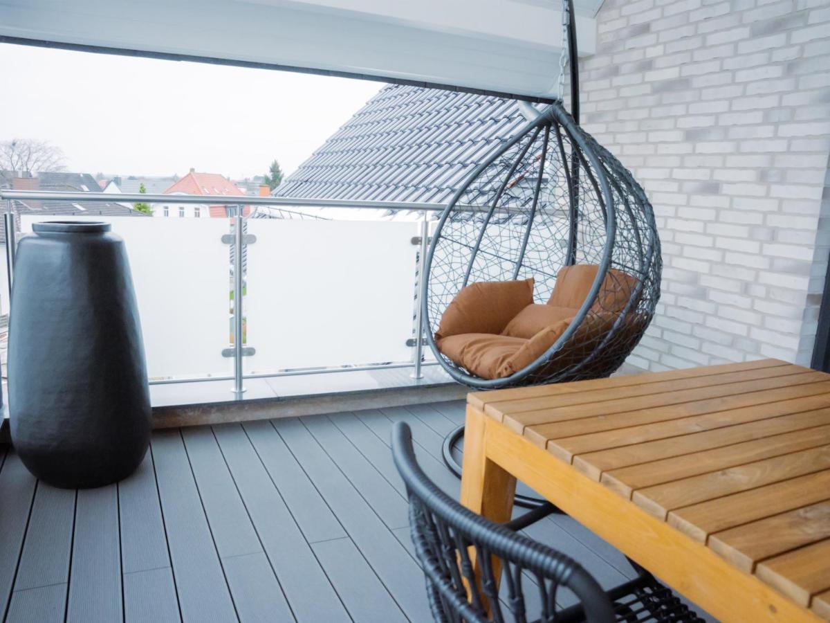 Lio Suite Design Apartment Balkon Terrasse Parken Fur 4 Personen Bad Salzuflen Kültér fotó