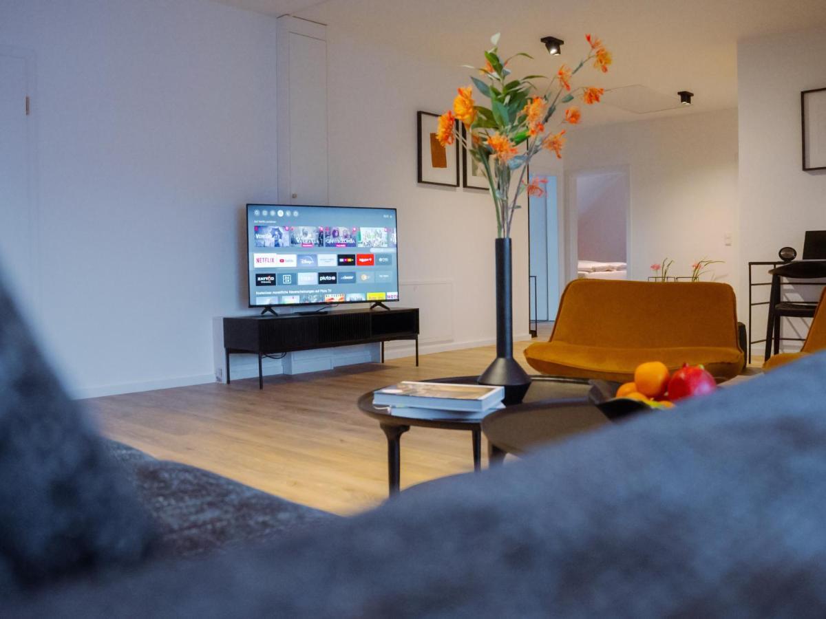 Lio Suite Design Apartment Balkon Terrasse Parken Fur 4 Personen Bad Salzuflen Kültér fotó