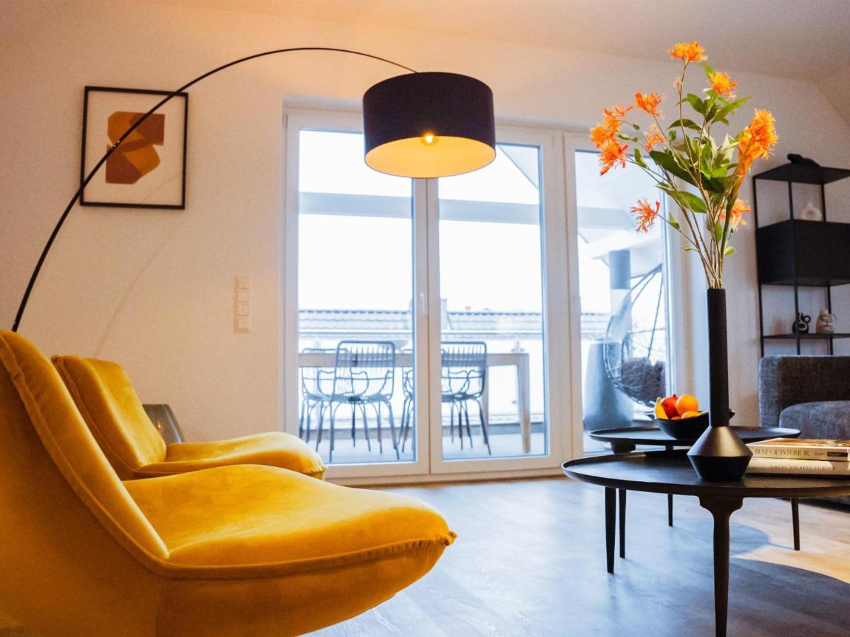 Lio Suite Design Apartment Balkon Terrasse Parken Fur 4 Personen Bad Salzuflen Kültér fotó