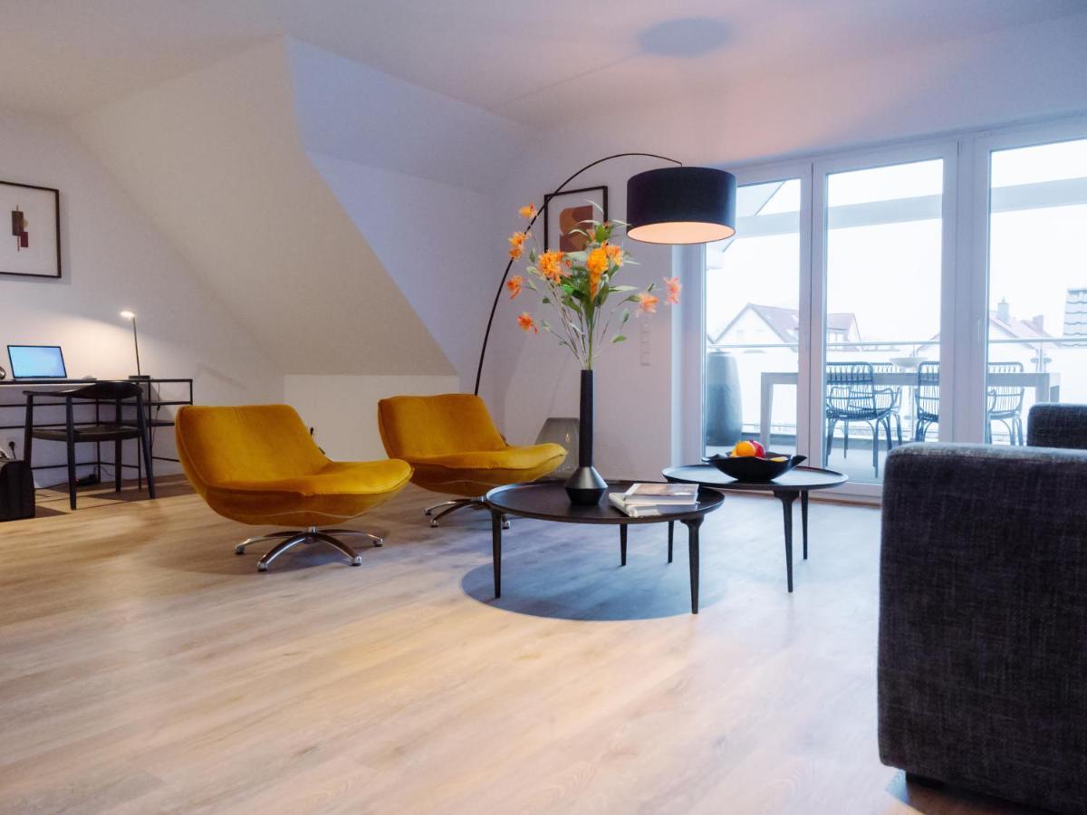 Lio Suite Design Apartment Balkon Terrasse Parken Fur 4 Personen Bad Salzuflen Kültér fotó