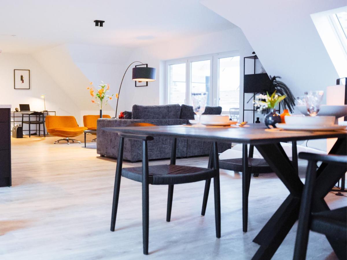 Lio Suite Design Apartment Balkon Terrasse Parken Fur 4 Personen Bad Salzuflen Kültér fotó